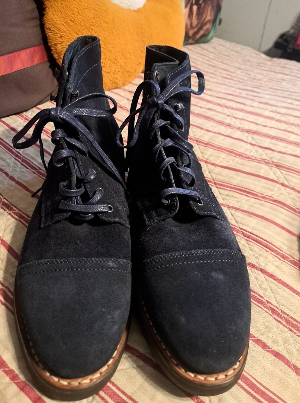 NWOB Rare!!! Thursday Boot Co. Midnight Suede Captain Boots Mens Size 11.5